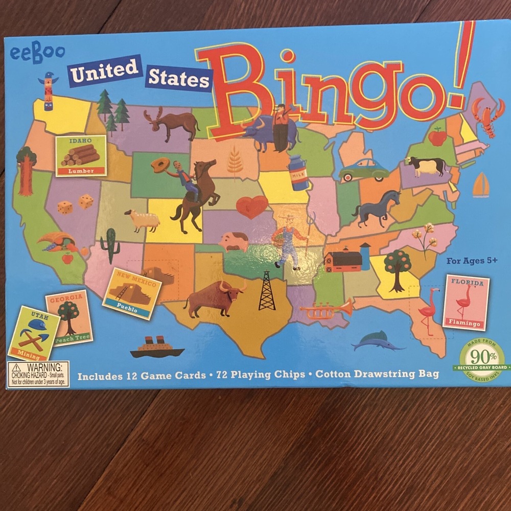 eeBoo‎ United States Bingo Ages 5+ 2004 Kids Games